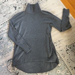 The Loft Lou & Grey hi-lo tunic mockneck sweater